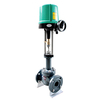 High adjustment accuracy, convenient maintenance, large guiding area, small pressure drop loss, compact structure P series electric single seat regulating valve from China